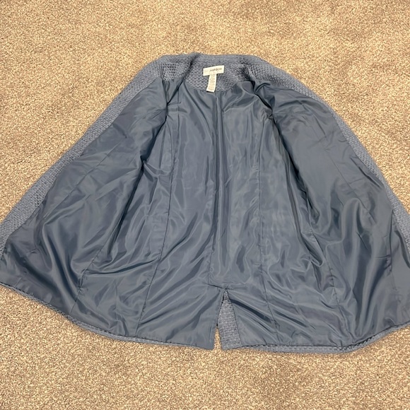 Sag Harbor Tweed Jacket Light Blue Size 16 - Picture 4 of 13